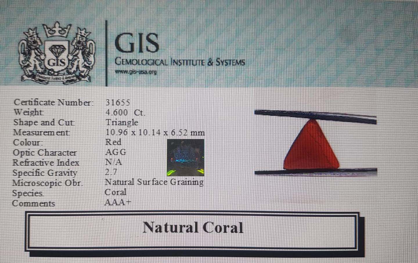 Coral 4.6 Ct.