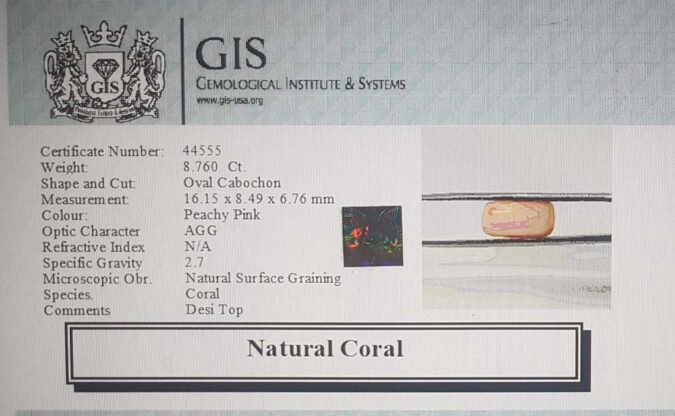 Coral 8.76 Ct.