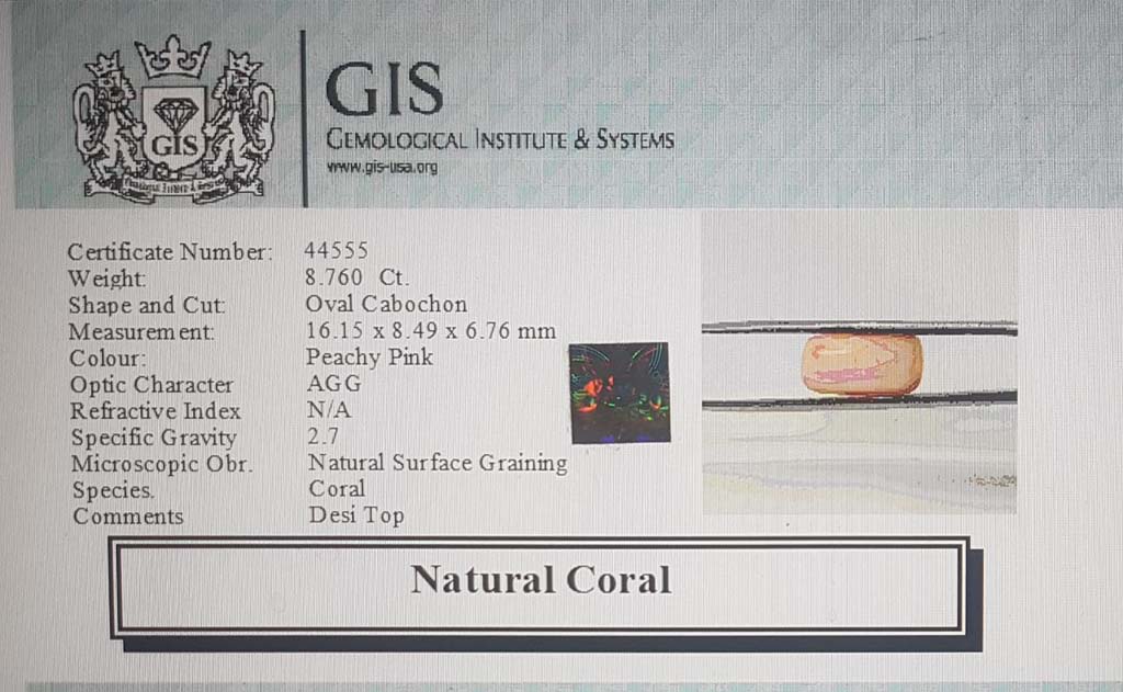 Coral 8.76 Ct.