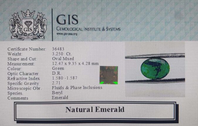 Emerald 3.25 Ct.