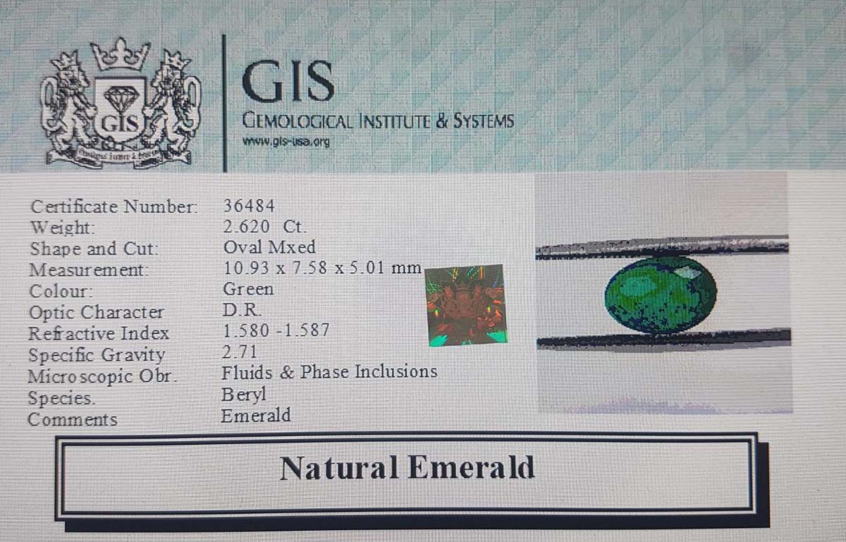Emerald 2.62 Ct. Emerald 2.62 Ct.