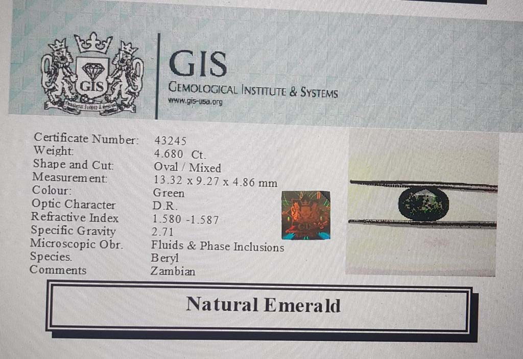 Emerald 4.68 Ct.