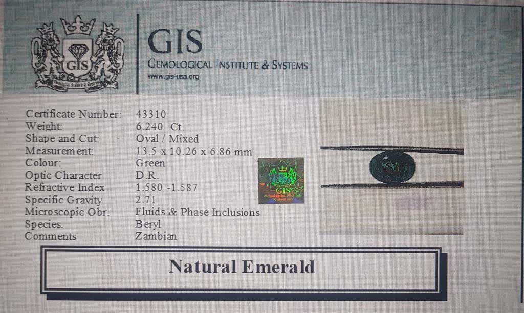 Emerald 6.24 Ct.