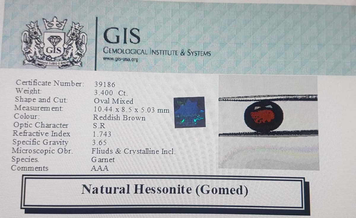 Hessonite (Gomed) 3.4 Ct.