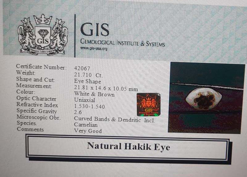 Hakik Eye 21.71 Ct.