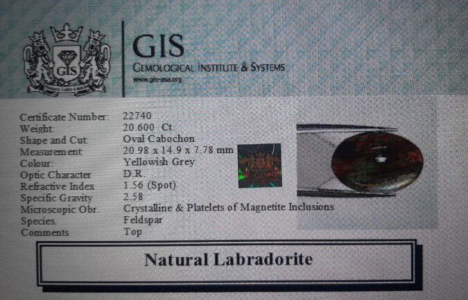 Labradorite 20.6 Ct.