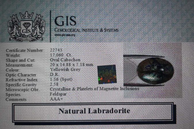 Labradorite 17.06 Ct.