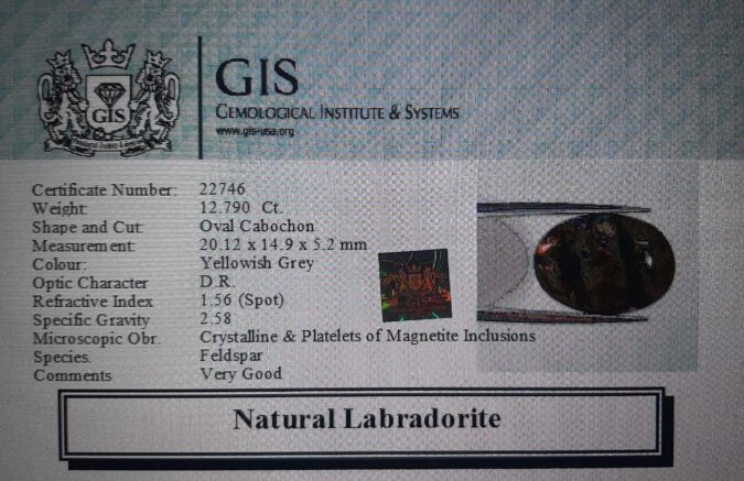 Labradorite 12.79 Ct.