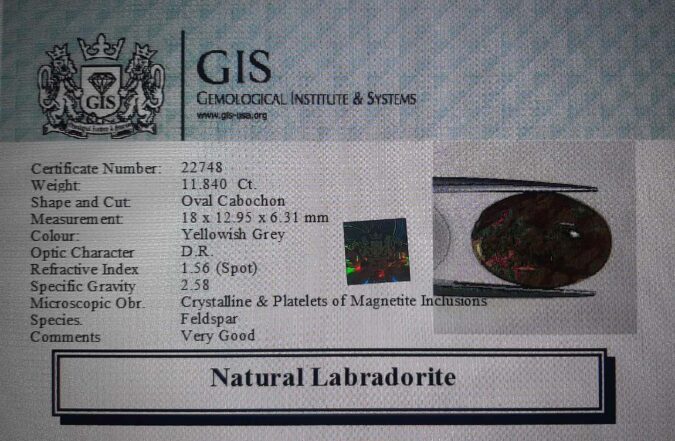 Labradorite 11.84 Ct. Labradorite 11.84 Ct.