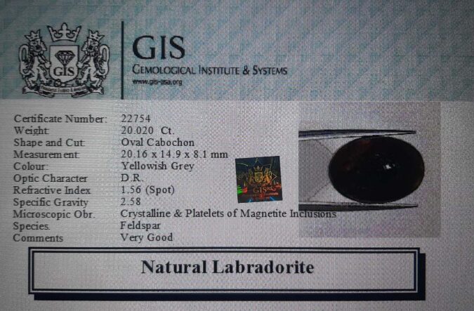 Labradorite 20.02 Ct.