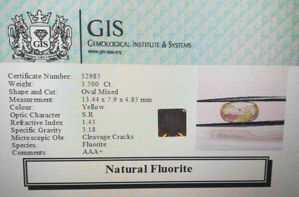 Fluorite 3.5 Ct. Fluorite 3.5 Ct.