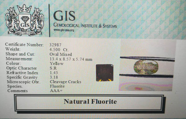 Fluorite 4.5 Ct.