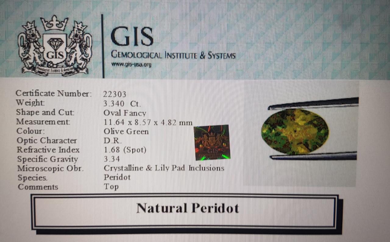 Peridot 3.34 Ct.