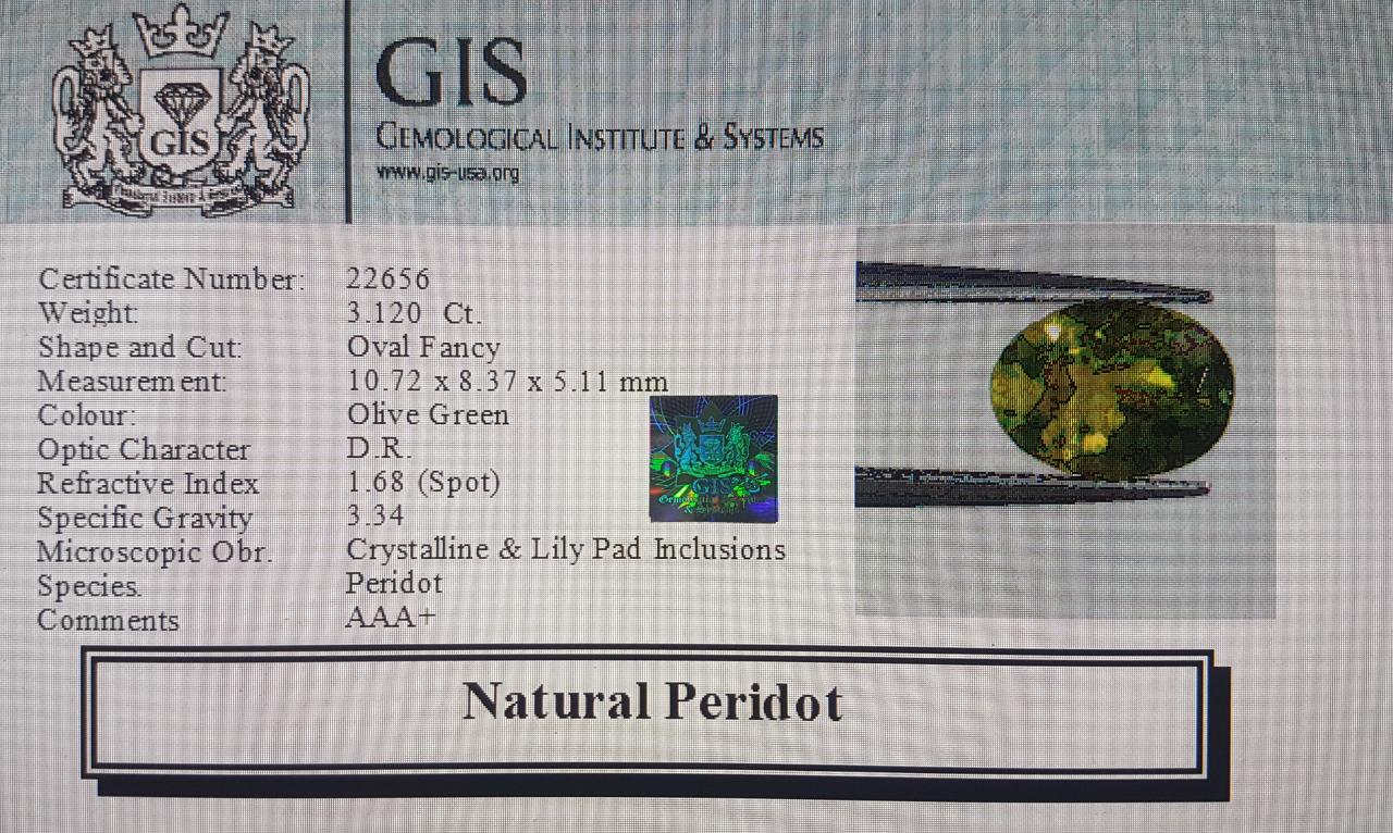 Peridot 3.12 Ct.