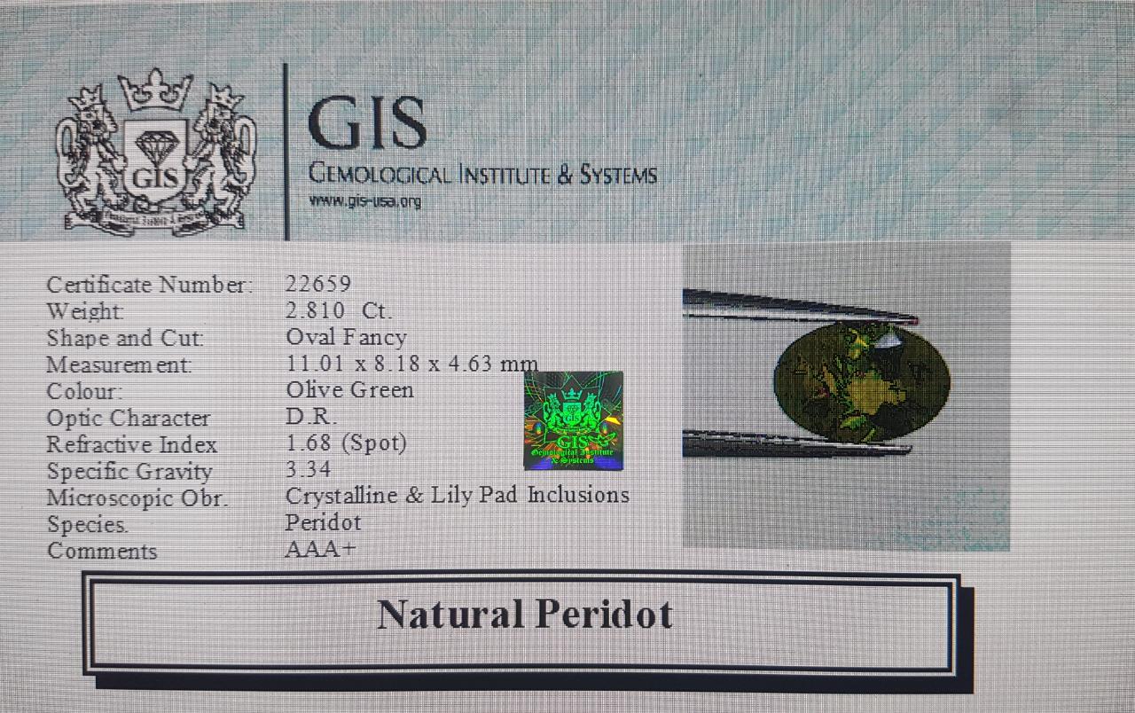 Peridot 2.81 Ct. Peridot 2.81 Ct.