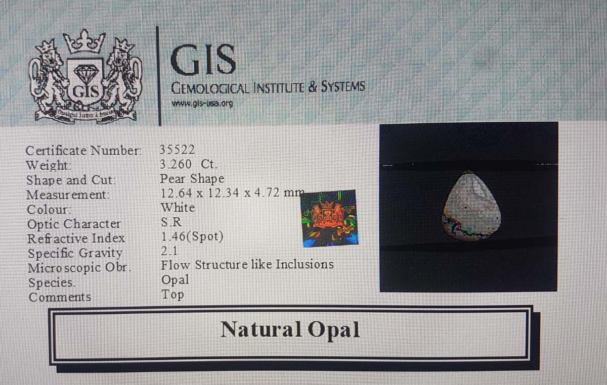 Fire Opal 3.26 Ct.