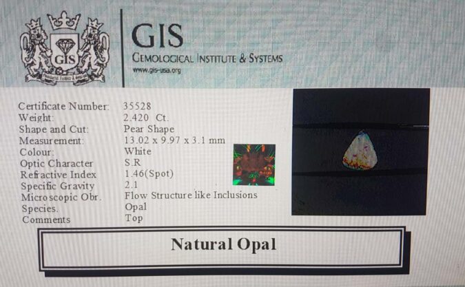 Fire Opal 2.42 Ct. Fire Opal 2.42 Ct.