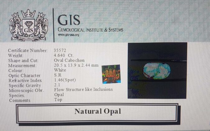 Fire Opal 4.64 Ct.