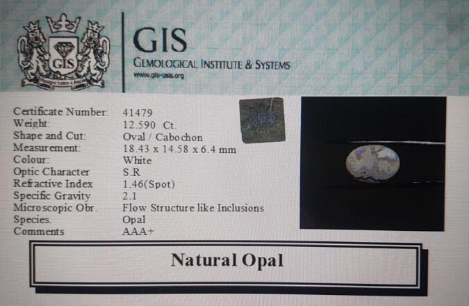 Opal 12.59 Ct.