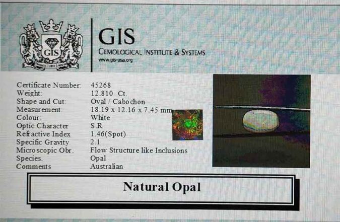 Opal 12.81 Ct.