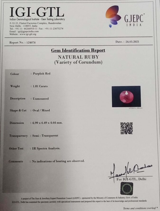 Ruby 1.81 Ct.