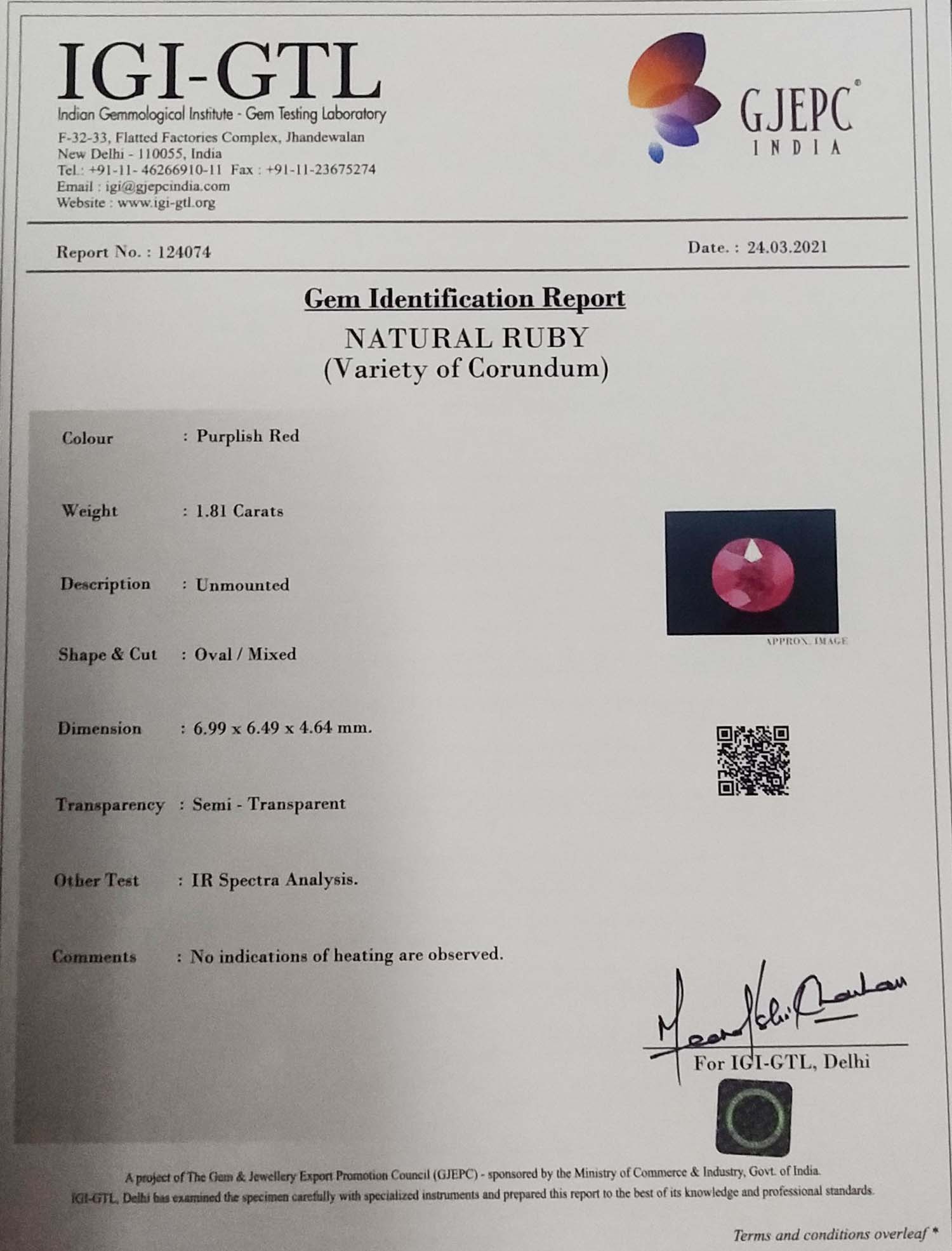 Ruby 1.81 Ct.