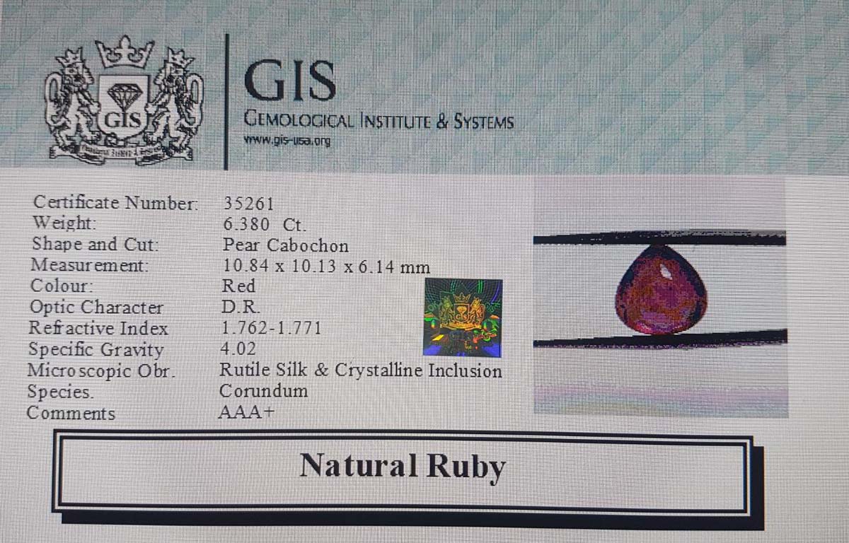 Ruby 6.38 Ct.