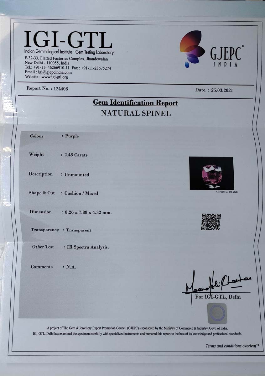 Spinel 2.48 Ct.