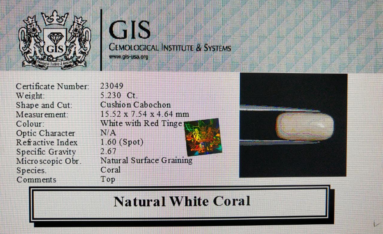 White Coral 5.23 Ct.