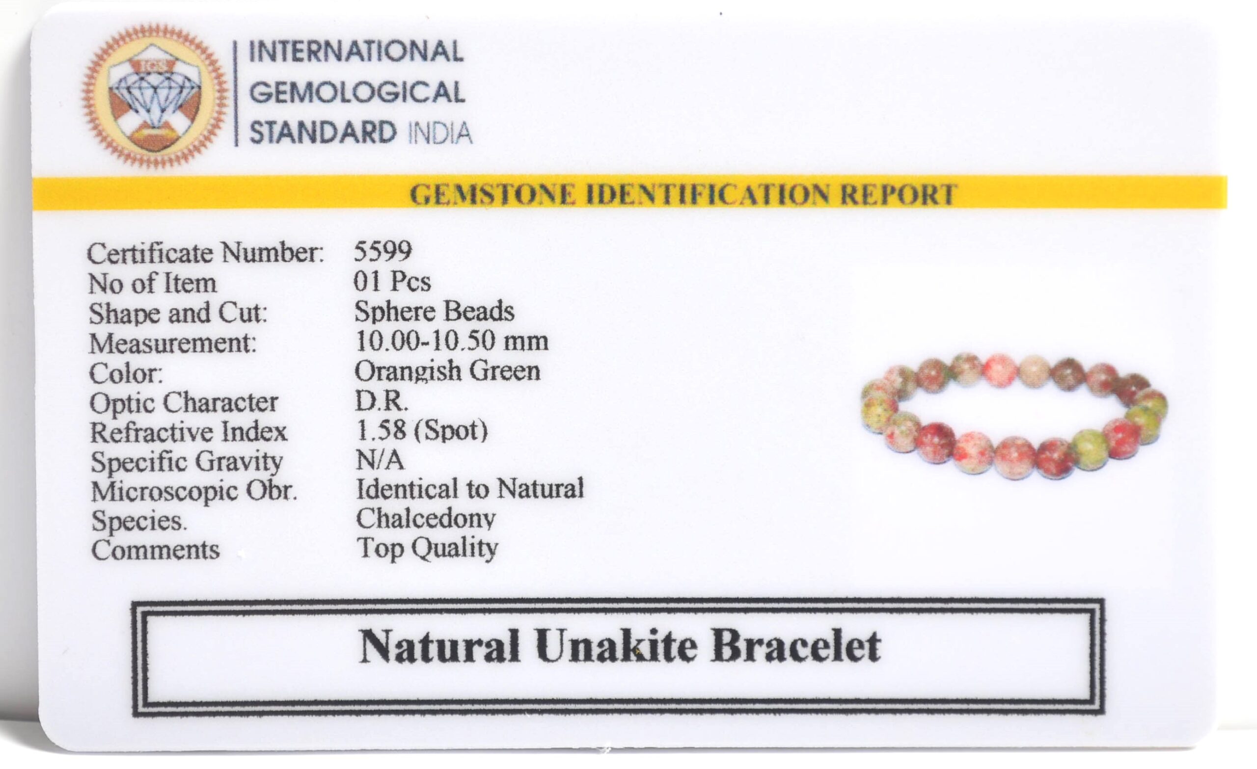 Unakite Bracelet