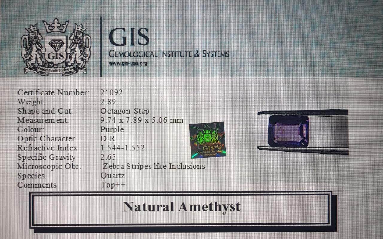 Amethyst 2.89 Ct.