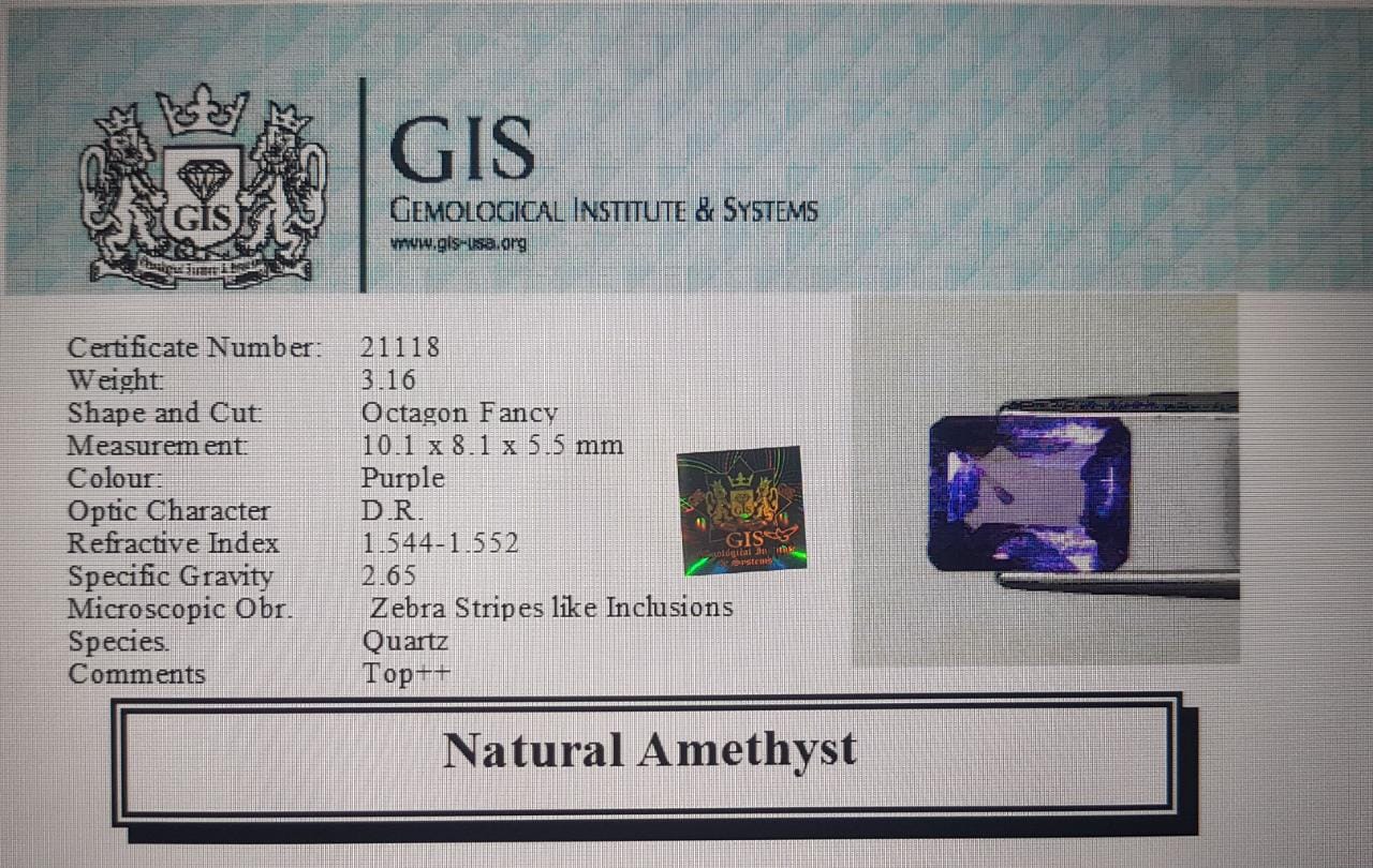 Amethyst 3.16 Ct.