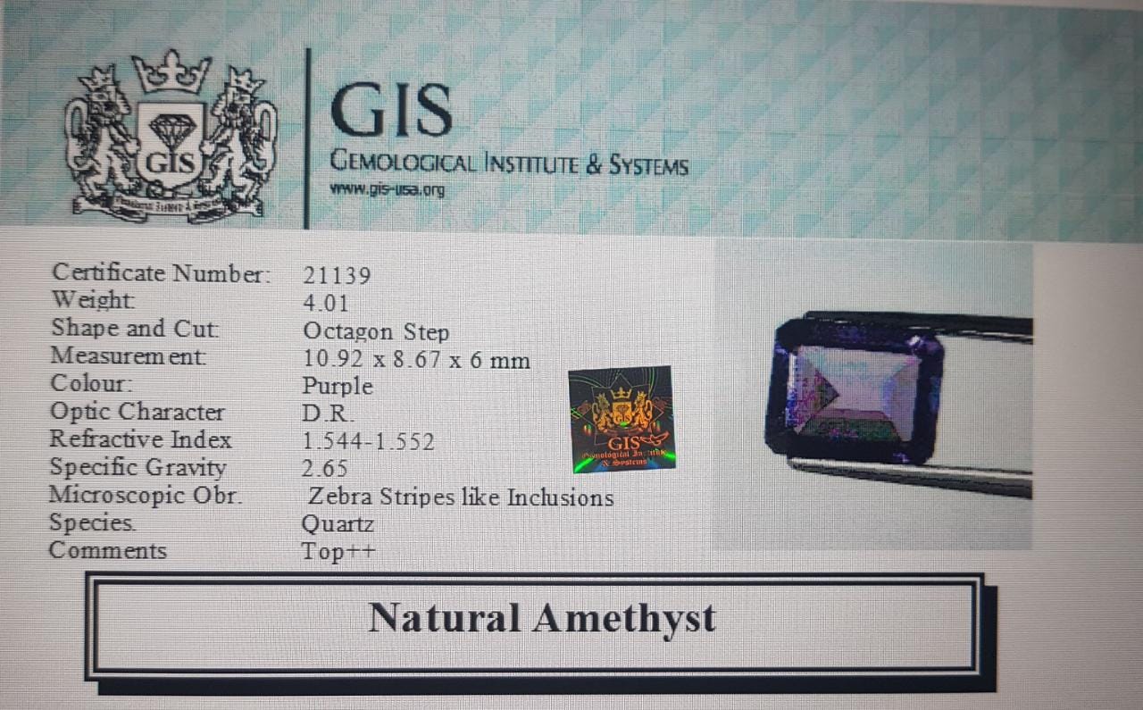 Amethyst 4.01 Ct.