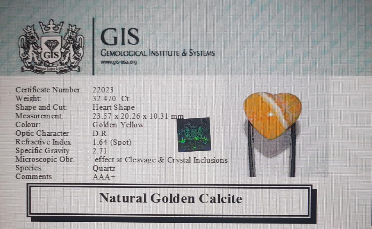 Golden Calcite 32.47 Ct.