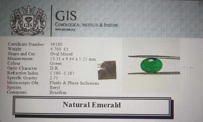 Emerald 4.7 Ct.