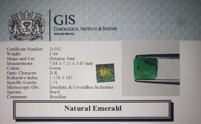 Emerald 1.46 Ct.