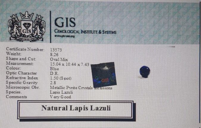 Lapis Lazuli 8.26 Ct.