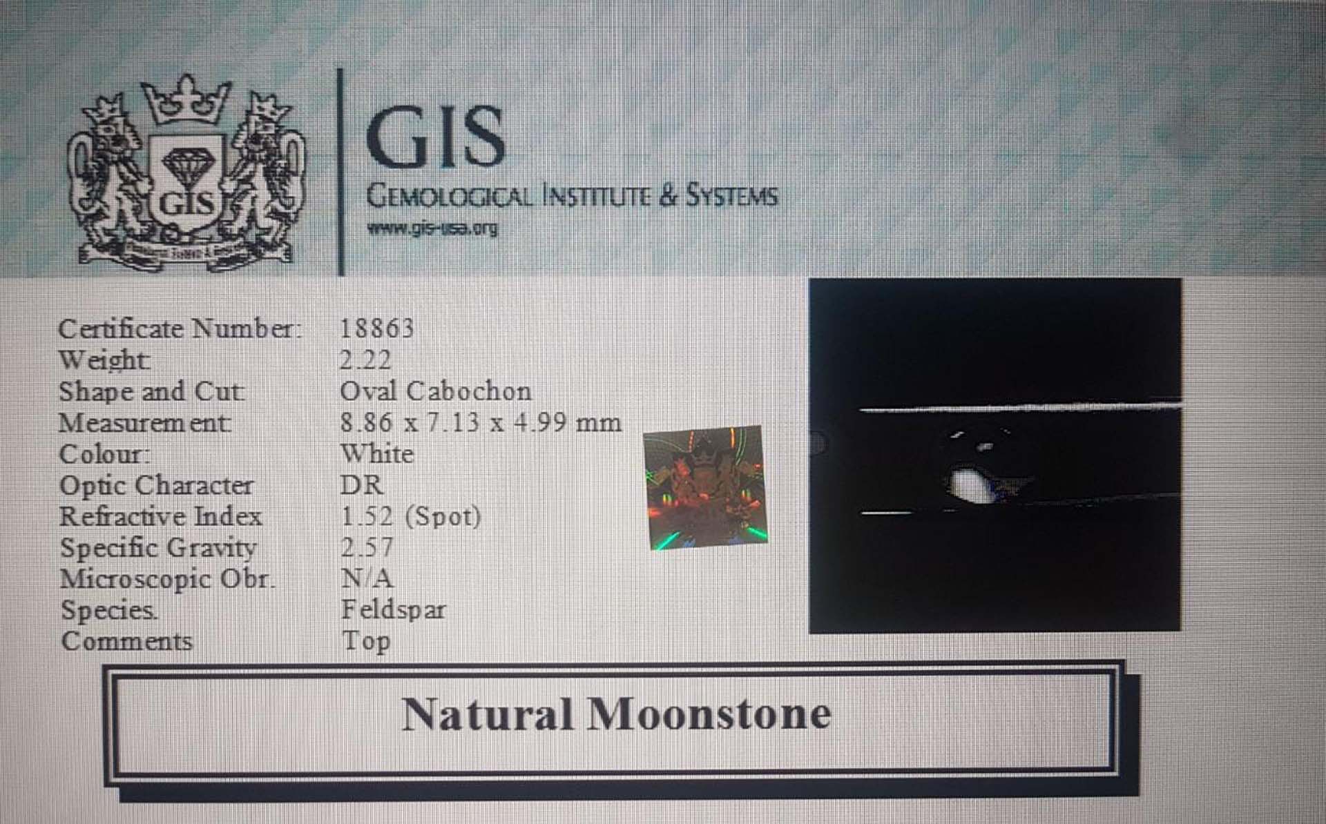 Moonstone 2.22 Ct.