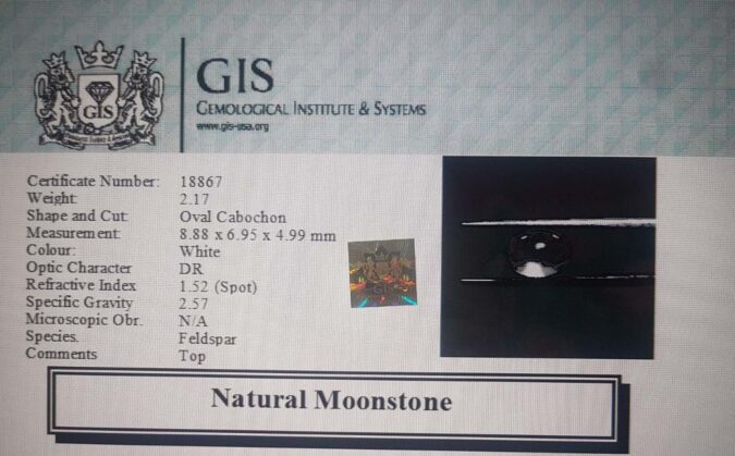 Moonstone 2.17 Ct.