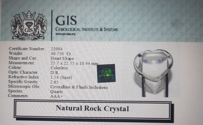Rock Crystal 40.75 Ct.
