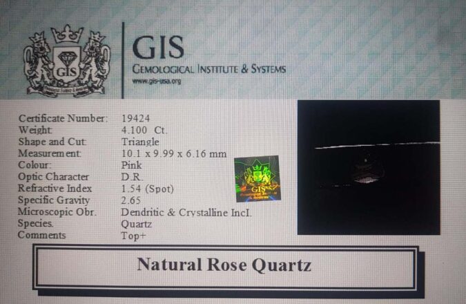 Rose Quartz 4.1 Ct.
