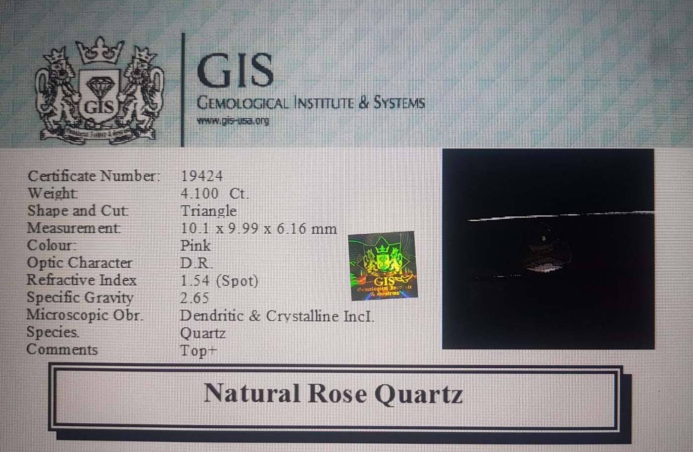 Rose Quartz 4.1 Ct.