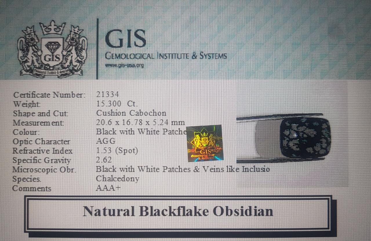 Obsidian 15.3 Ct.