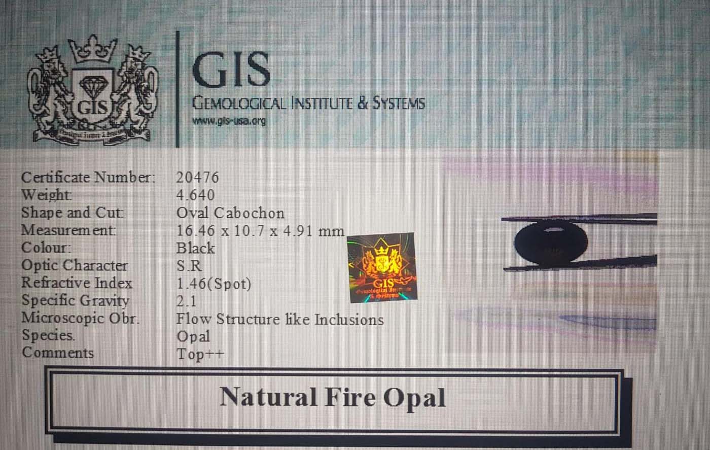 Fire Opal 4.64 Ct.
