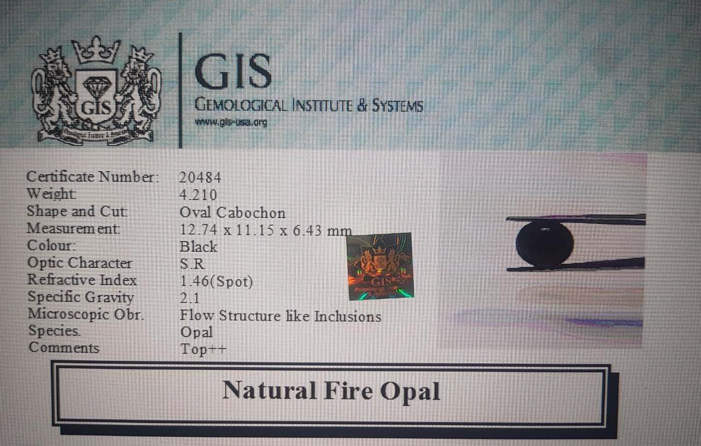 Fire Opal 4.21 Ct.