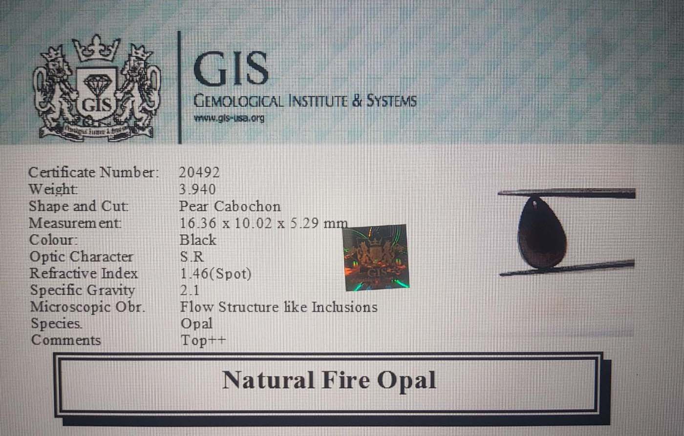 Fire Opal 3.94 Ct. Fire Opal 3.94 Ct.