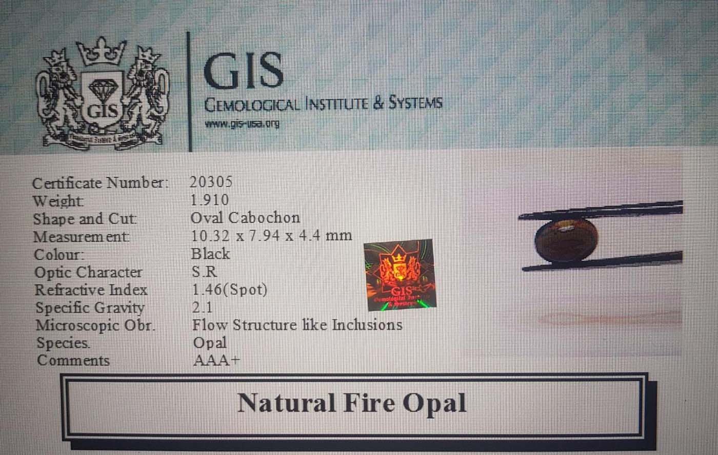 Fire Opal 1.91 Ct. Fire Opal 1.91 Ct.