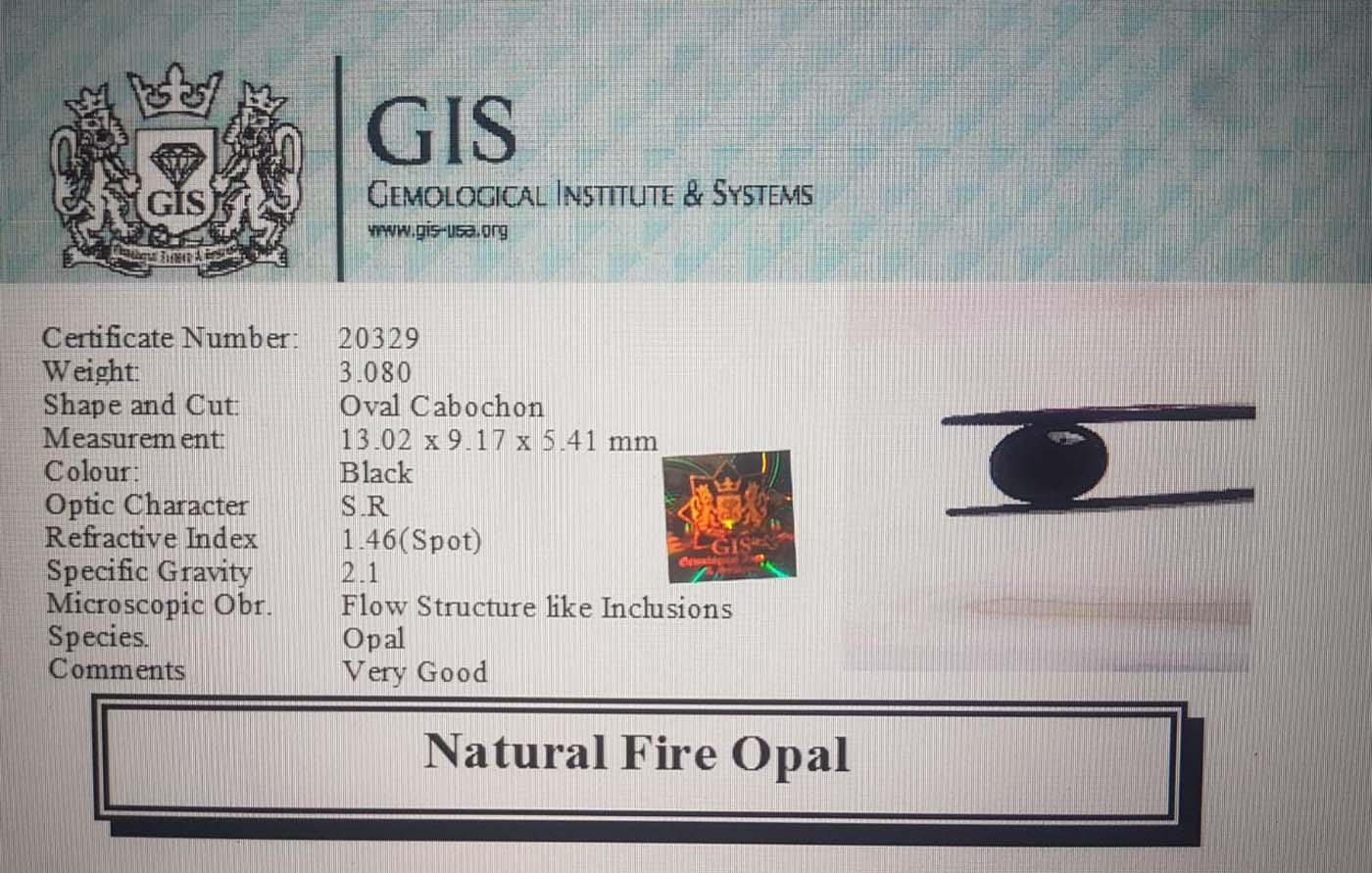 Fire Opal 3.08 Ct.