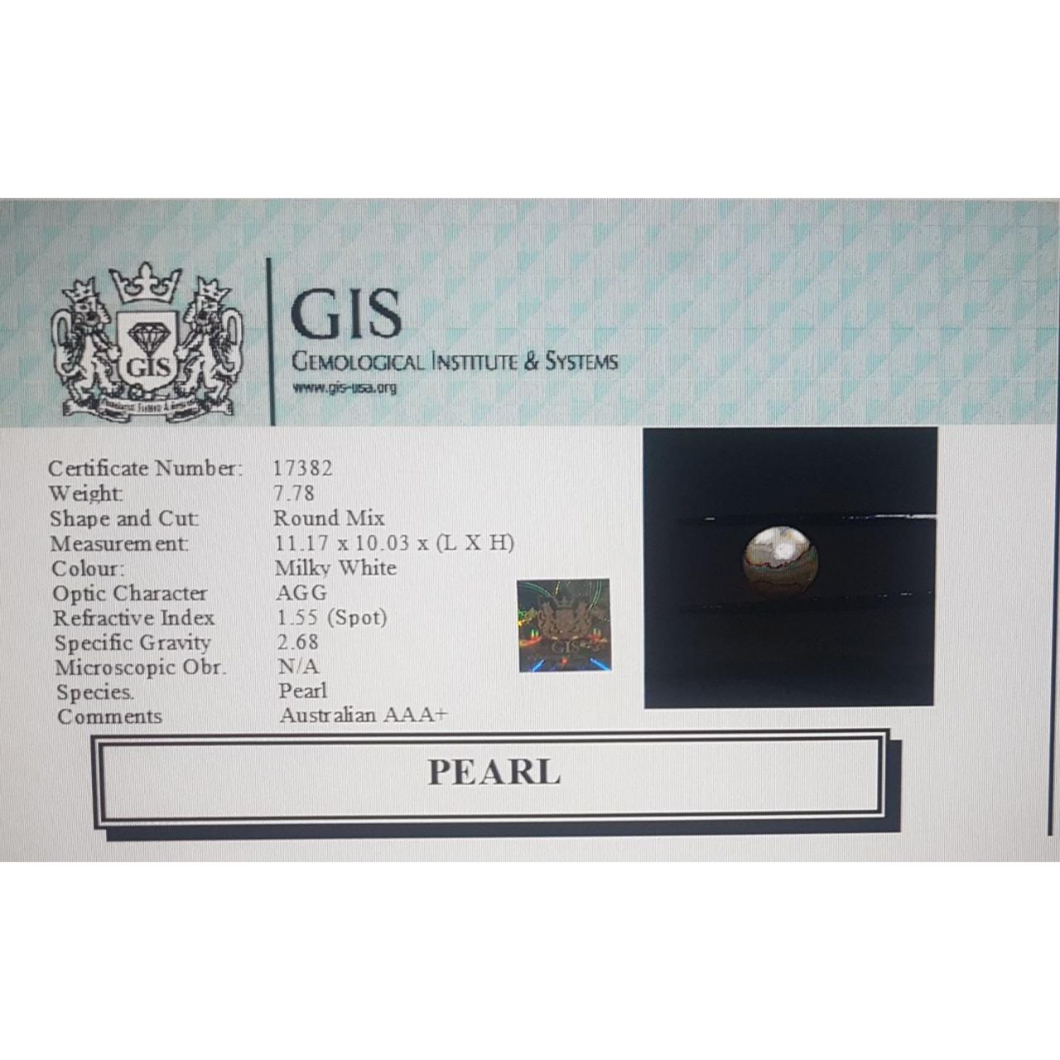 PEARL 7.78 Ct.
