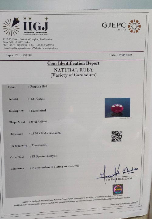 Ruby 6.41 Ct.